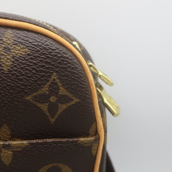 Louis Vuitton Pochette Gange Monogram Canvas Crossbody Bag Brown