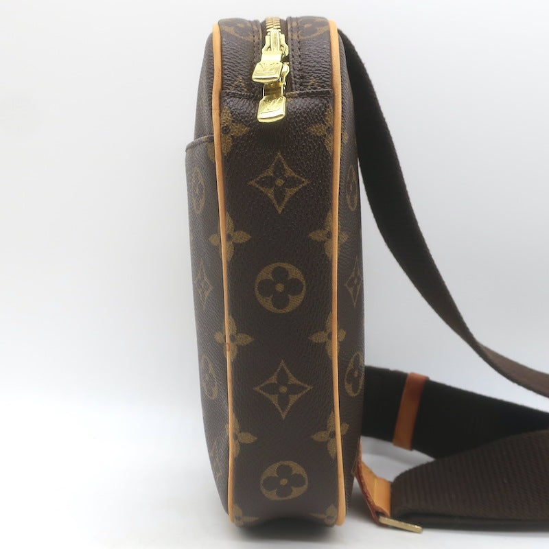 Louis Vuitton Pochette Gange Monogram Canvas Crossbody Bag Brown