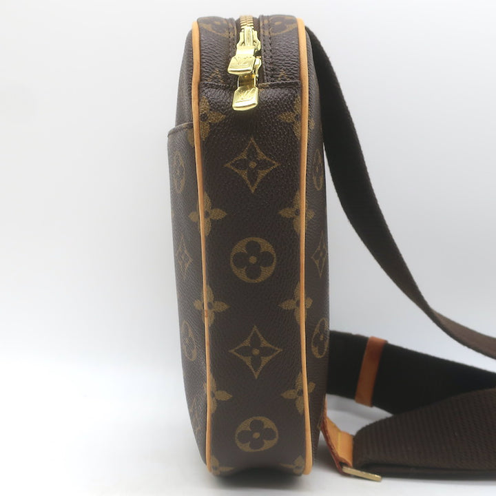 Louis Vuitton Pochette Gange Monogram Canvas Crossbody Bag Brown