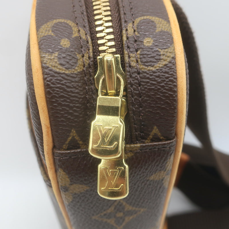 Louis Vuitton Pochette Gange Monogram Canvas Crossbody Bag Brown