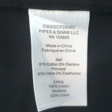 Veronica Beard Afton Wrap-Effect Dress Black Stretch Cotton Size 2