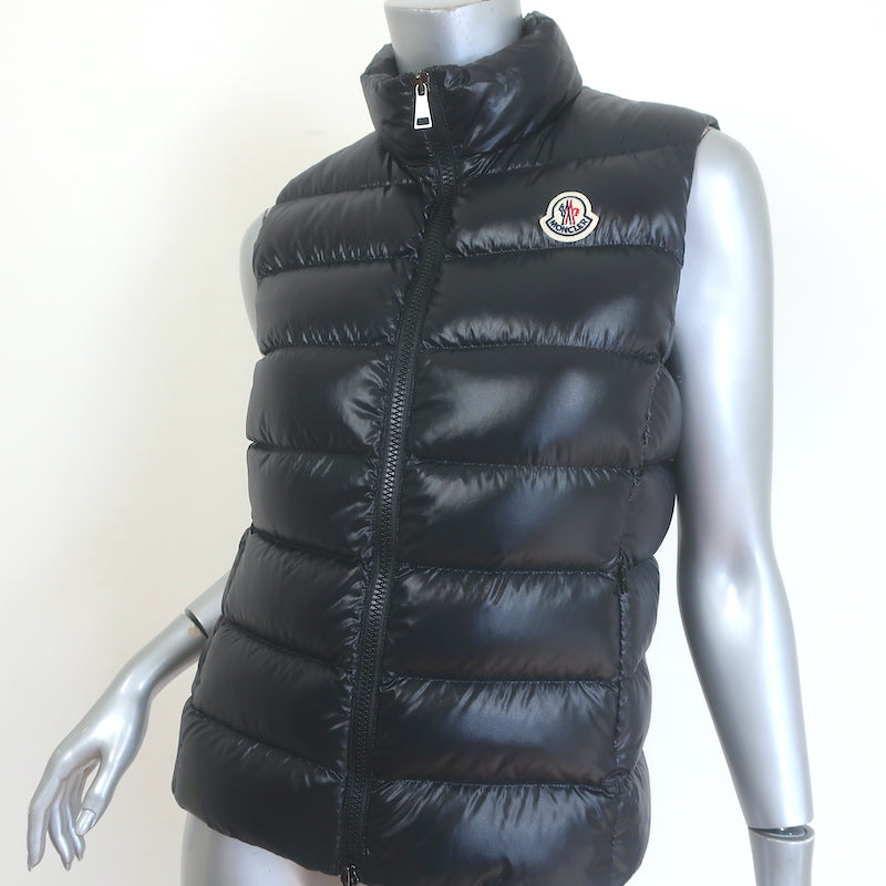 Moncler Ghany Down Puffer Vest Black Size 1