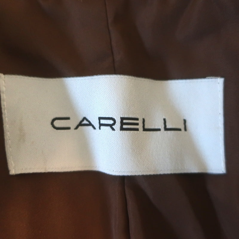 Carelli Bambi Deer Print Faux Fur Jacket Brown Size Small