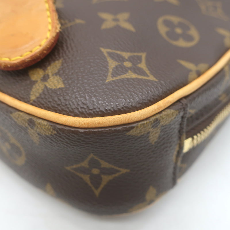 Louis Vuitton Pochette Gange Monogram Canvas Crossbody Bag Brown