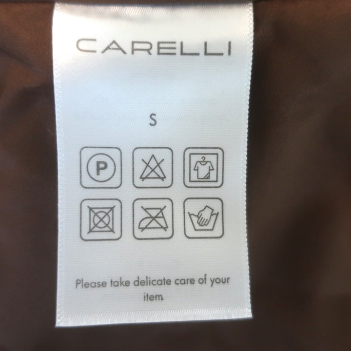 Carelli Bambi Deer Print Faux Fur Jacket Brown Size Small