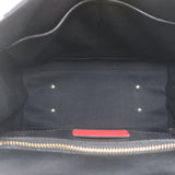 Valentino Candystud Striped Top Handle Bag Cream/Black/Red Leather Crossbody