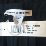 James Perse Smocked Tiered Midi Dress Navy Size 3 NEW