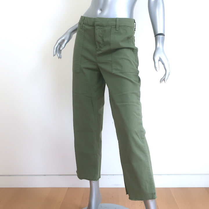 Frank &amp; Eileen Blackstone Utility Pants Army Green Stretch Cotton Size 4