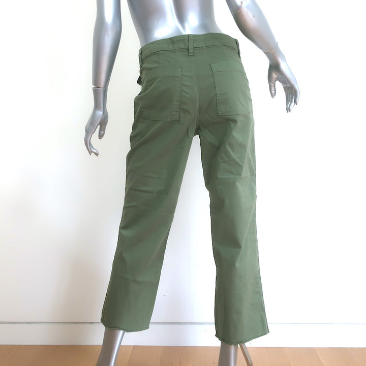 Frank &amp; Eileen Blackstone Utility Pants Army Green Stretch Cotton Size 4
