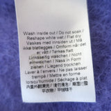 GANNI Brushed Alpaca Crewneck Sweater Purple Stretch Knit Size Extra Extra Small
