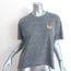 Aviator Nation Tiger Embroidered T-Shirt Gray Size Large Short Sleeve Top