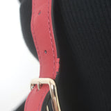 Valentino Candystud Striped Top Handle Bag Cream/Black/Red Leather Crossbody