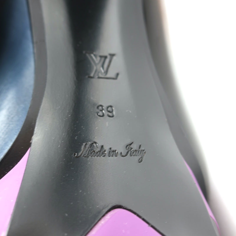 Louis Vuitton Black Sequins Platform Knee Length Boots Size 37.5