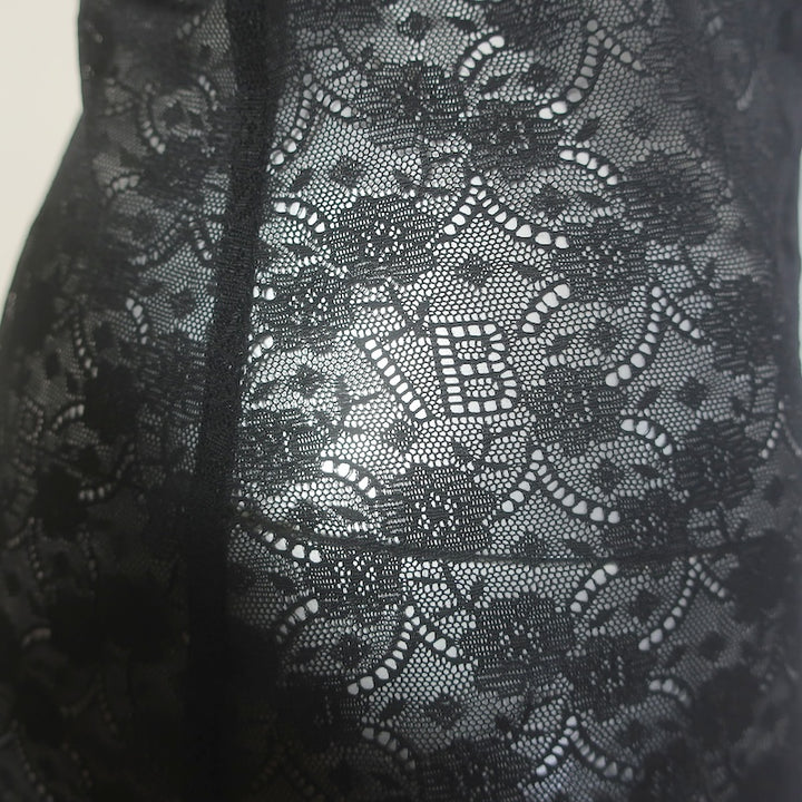 Victoria Beckham Monogram Lace Collared Shirt Black Size 6 Long Sleeve Top