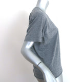 Aviator Nation Tiger Embroidered T-Shirt Gray Size Large Short Sleeve Top