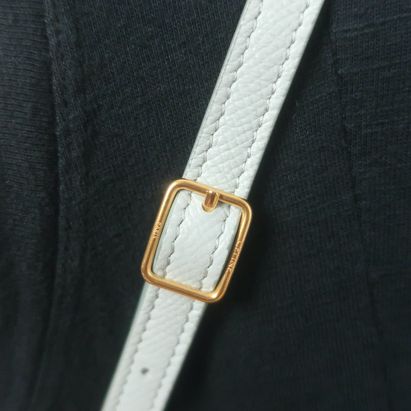 Celine Nano Belt Bag Soft Blue Grained Leather Crossbody