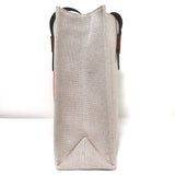 Chloe Corita Kent Embroidered Canvas Tote Beige Large Shoulder Bag NEW