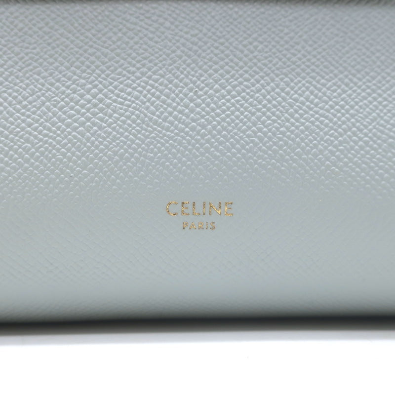 Celine Nano Belt Bag Soft Blue Grained Leather Crossbody