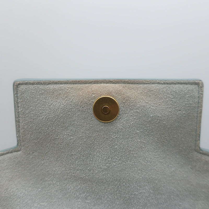 Celine Nano Belt Bag Soft Blue Grained Leather Crossbody