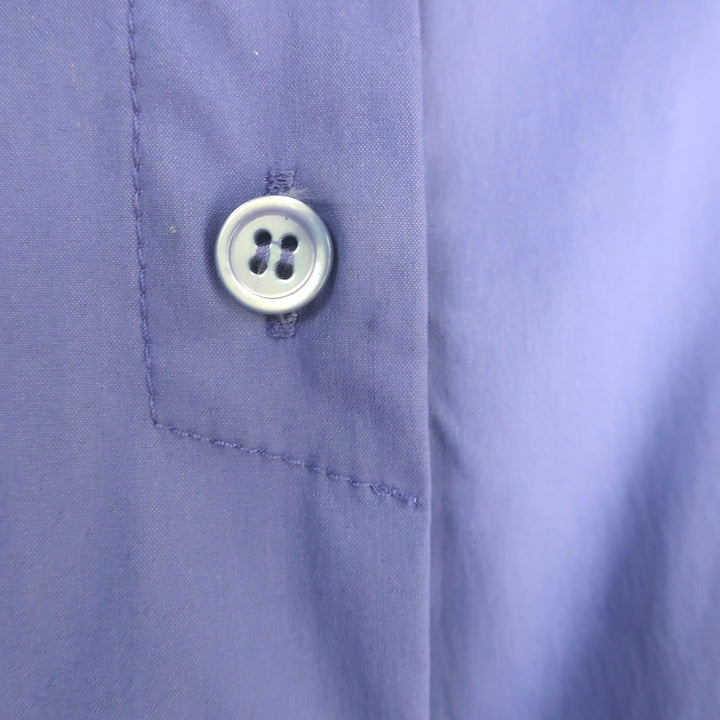 Recto Oversize Asymmetric Cropped Shirt Purple Poplin Size Extra Small