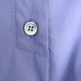 Recto Oversize Asymmetric Cropped Shirt Purple Poplin Size Extra Small