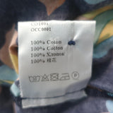 La DoubleJ Choux Ruffled Mini Shirtdress Navy Eye Print Cotton Size Extra Small