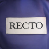 Recto Oversize Asymmetric Cropped Shirt Purple Poplin Size Extra Small