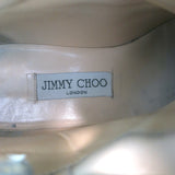 Jimmy Choo Youth Biker Boots Black Waxed Suede Size 38.5 Flat Ankle Boots