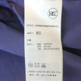 Recto Oversize Asymmetric Cropped Shirt Purple Poplin Size Extra Small