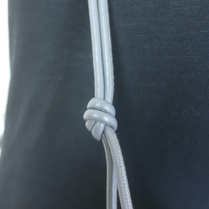 Bottega Veneta Loop Small Crossbody Bag Gray Intrecciato Leather