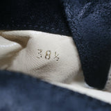 Jimmy Choo Youth Biker Boots Black Waxed Suede Size 38.5 Flat Ankle Boots