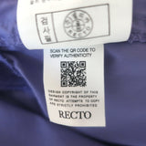 Recto Oversize Asymmetric Cropped Shirt Purple Poplin Size Extra Small