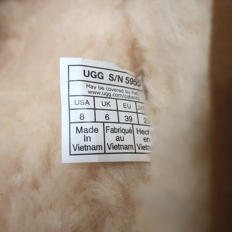 UGG Tasman Slippers Chestnut Suede Size 8 NEW