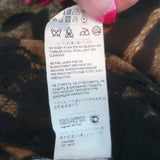 Dolce & Gabbana Lace-Trimmed Leopard Print Crepe Size 40 Sleeveless Sheath