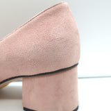 Gucci GG Marmont Fringed Suede Pumps Light Pink Size 37.5