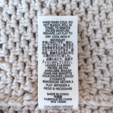 THE GREAT The Zig Zag Bobble Cardigan Ecru Cotton-Blend Size 0