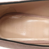 Gucci GG Marmont Fringed Suede Pumps Light Pink Size 37.5