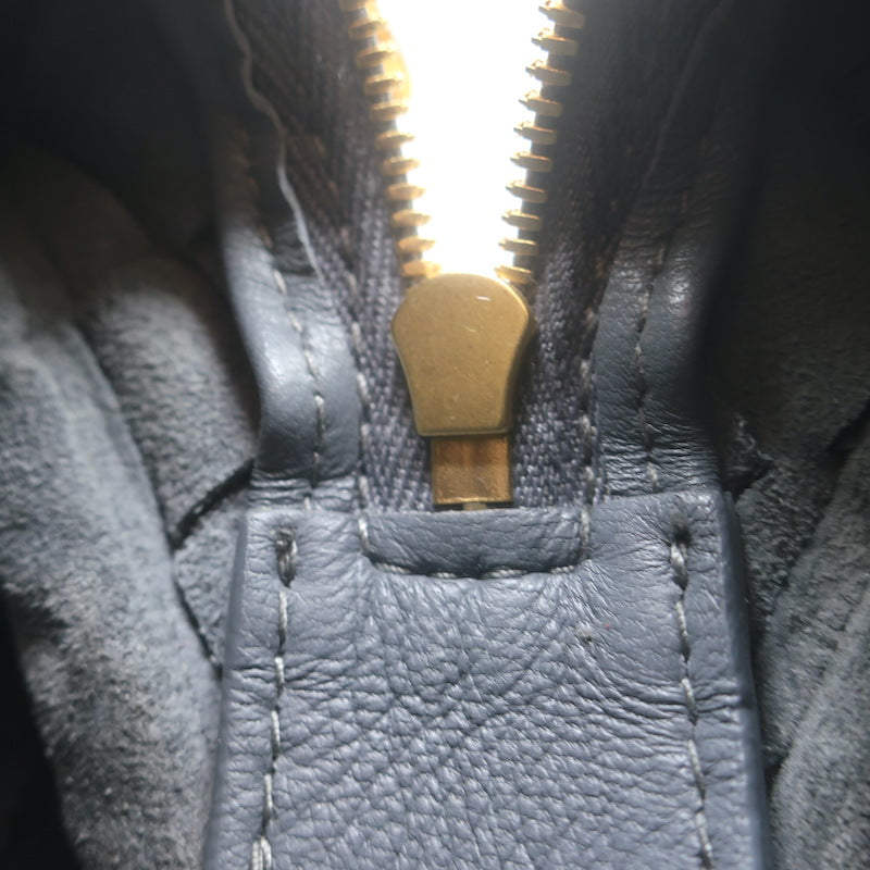 Bottega Veneta Loop Small Crossbody Bag Gray Intrecciato Leather
