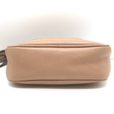 Gucci Small Soho Disco Crossbody Bag Beige Pebbled Leather