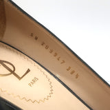 Yves Saint Laurent Tribtoo Platform Pumps Black Textured Leather Size 38.5