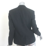 Toteme Imola Blazer Black Stretch-Wool Size Extra Small One-Button Jacket