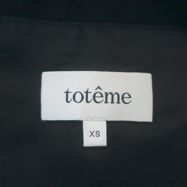 Toteme Imola Blazer Black Stretch-Wool Size Extra Small One-Button Jacket