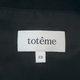 Toteme Imola Blazer Black Stretch-Wool Size Extra Small One-Button Jacket