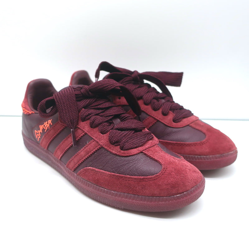 Adidas x Jonah Hill Samba Sneakers Maroon Size 8.5 FW7456 Celebrity Owned Adidas x Jonah Hill Samba Sneakers Maroon Size 8.5 FW7456 Celebrity Owned