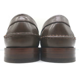 Gucci Kaveh GG Supreme Tassel Loafers Brown Leather & Beige Canvas Size 38