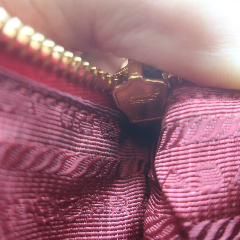 Prada Galleria Small Double-Zip Tote Red Saffiano Patent Leather Crossbody