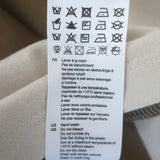 Sandro Federica Faux Pearl-Trim Striped Rugby Shirt Taupe/Ecru Size 0