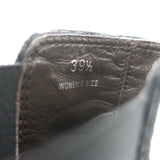 Tod's Wingtip Chelsea Boots Black Suede Size 39.5 High Heel Ankle Boots