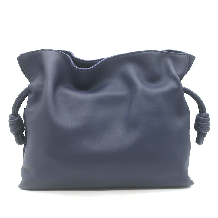 Loewe Medium Flamenco Clutch Abyss Blue Leather Crossbody Bag