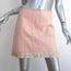 Tracy Reese Leather Mini Skirt Light Pink Size 4